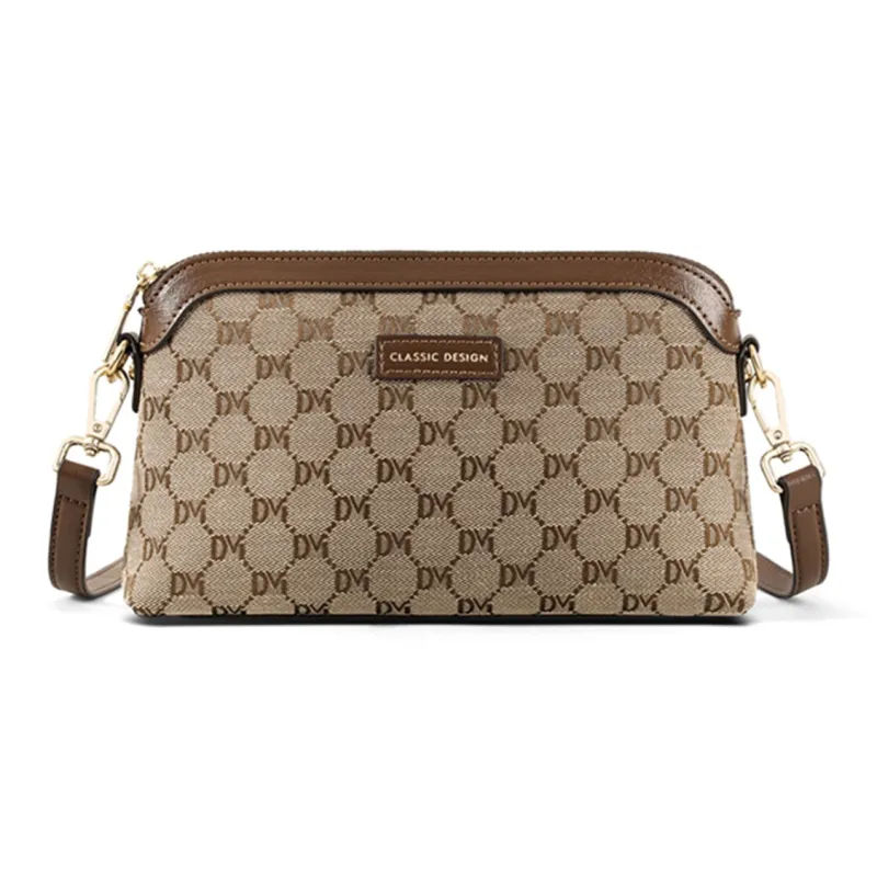 COMELY Fabric Shoulder Bag, Crossbody Bag Regular Women's Coffee-2