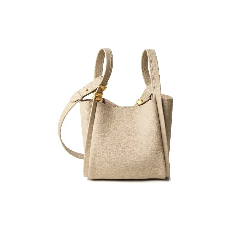 H YXIANG Cow Leather Shoulder Bag, Crossbody Bag, Handbag Women's Yellow/Milk Tea White/Milkshake White-3