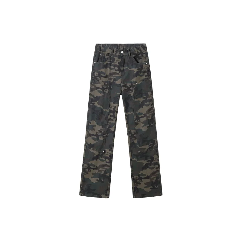 PAINT STAIN Casual Pants Unisex Fashion Camouflage Pants-1