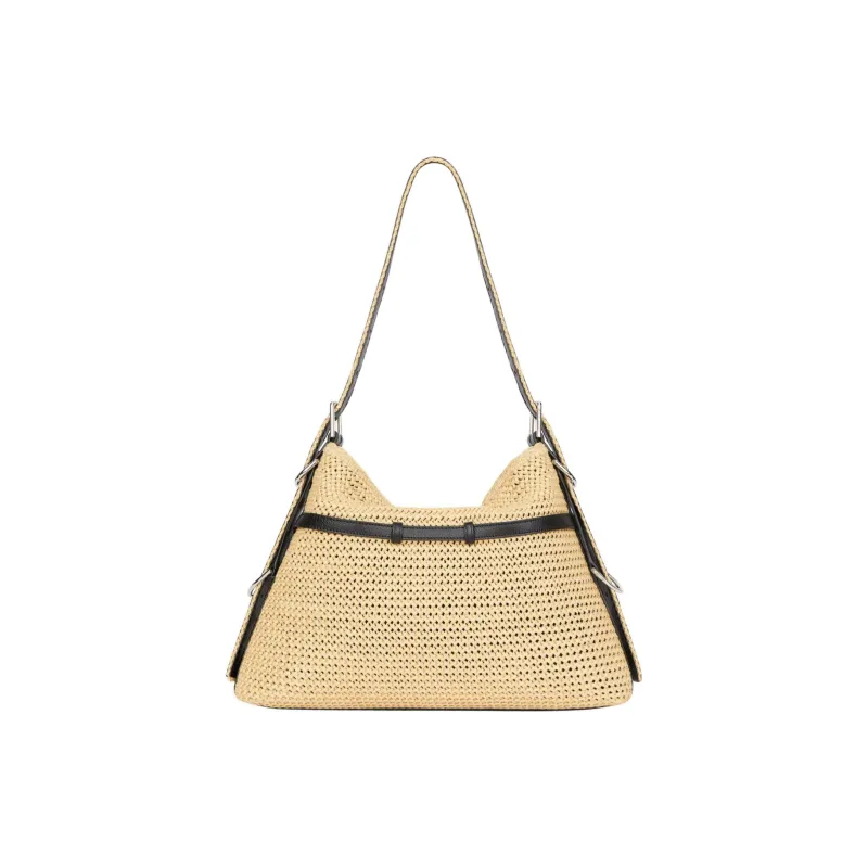 Givenchy Voyou Plant Material With Leather Handbag, Shoulder Bag Women's Natural Color-2