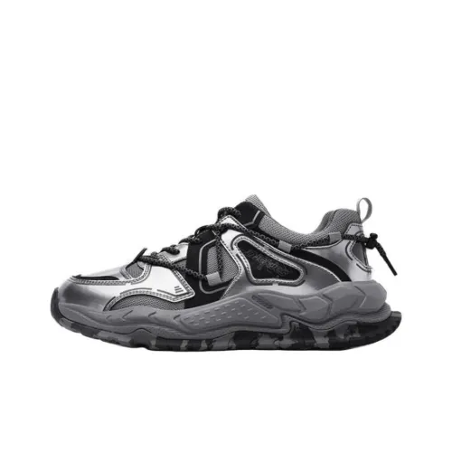 Dickies Low-Top Chunky Sneakers Men's Silver Gray