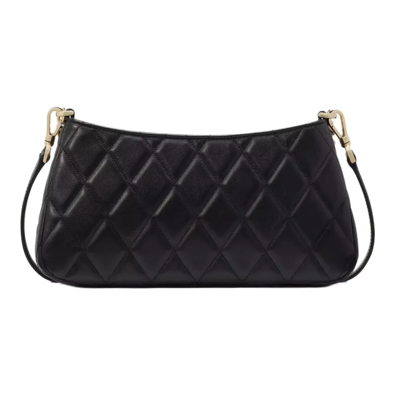 Kate Spade Leather Shoulder Bag Crossbody Bag Women's Black-2