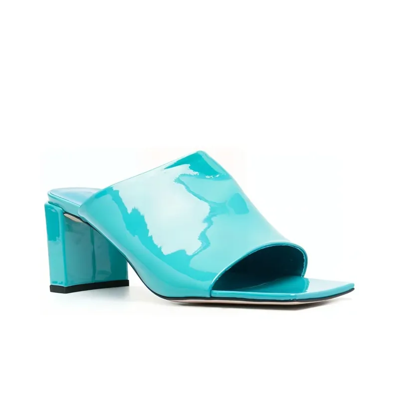 By Far Katya Croco-embossed Mules-2