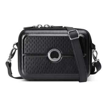 DELSEY Polycarbonate Handbag Shoulder Bag Crossbody Bag Unisex Black