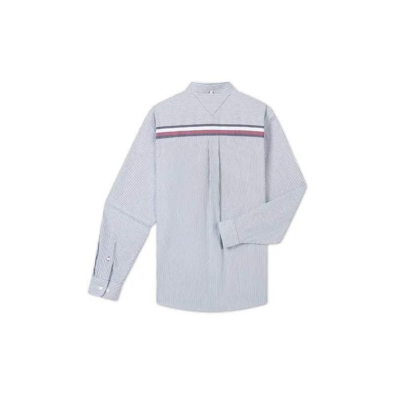 Tommy Hilfiger Shirt Men's Blue White Stripes-1