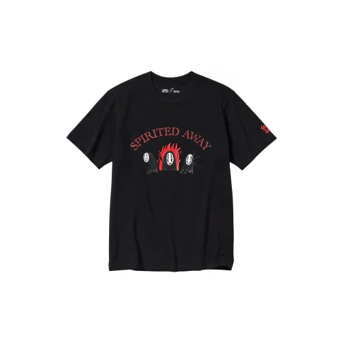 Ghibli X UNIQLO Studio Ghibli Co-titled Series T-Shirts Unisex Black