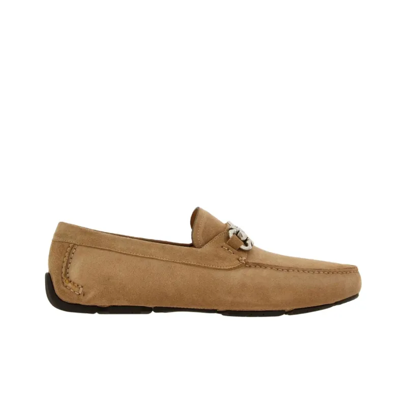 FERRAGAMO GANCINI Loafers Men's Light Brown-1