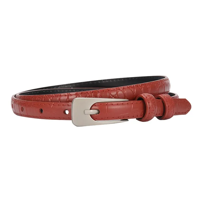 YUZHAOLIN Unique Casual Design With Jeans Leather Belts Women's 1.4cm Width-6