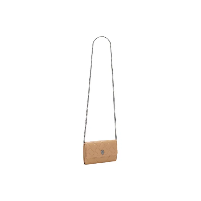 Kurt Geiger London Lambskin Shoulder Bag Crossbody Bag Wallet Women's Camel-1