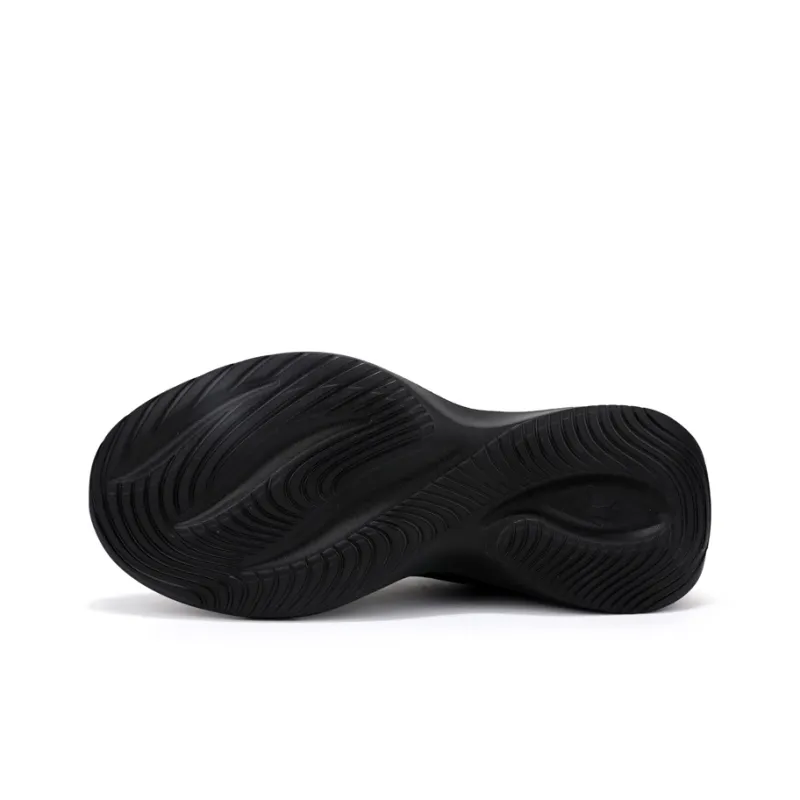 QIAODAN Shock Absorbing, Non Slip, Wear Resistant, Breathable And Lightweight Sprint Running Shoes Men's Black Orange-5