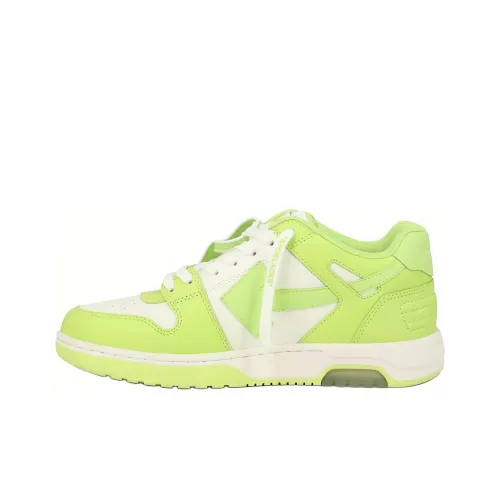 OFF WHITE Out Of Office Ooo Low Tops White Light Green