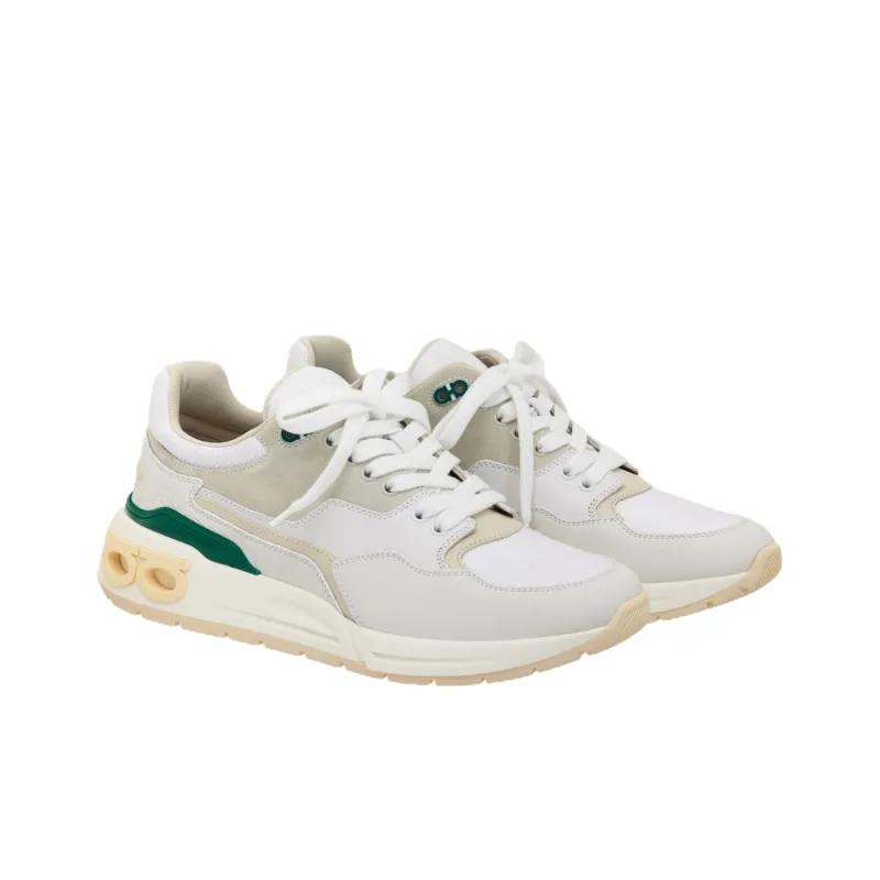 FERRAGAMO Low Top Casual Shoes Men's White-3