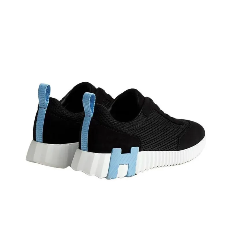 HERMES Bouncing Low Top Casual Shoes Women's Black-2