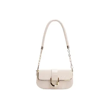 JANE KLAIN Synthetic Leather Shoulder Bag Unisex Vanilla Powder/Morgan White
