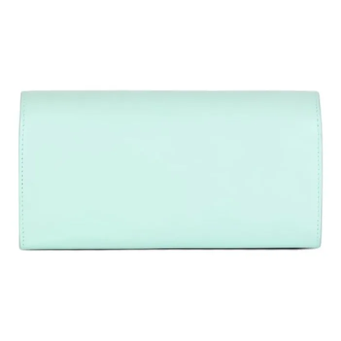 BALMAIN Calfskin Shoulder Bag Crossbody Bag Wallet Women's Blue-2