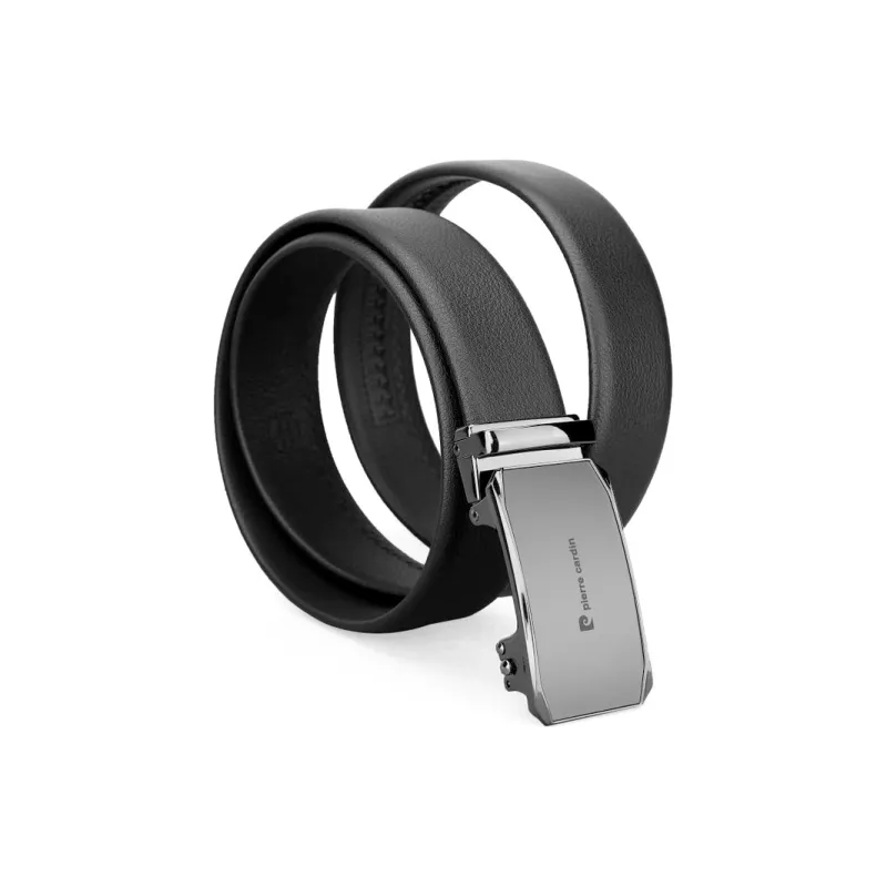 PIERRE CARDIN Genuine Cow Leather Automatic Buckle Father, Dad, And Father in Law Box Men's Width 3.5CM-25