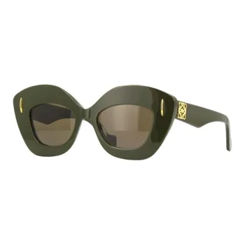 LOEWE Cat Eye Sunglasses Men's Dark Green
