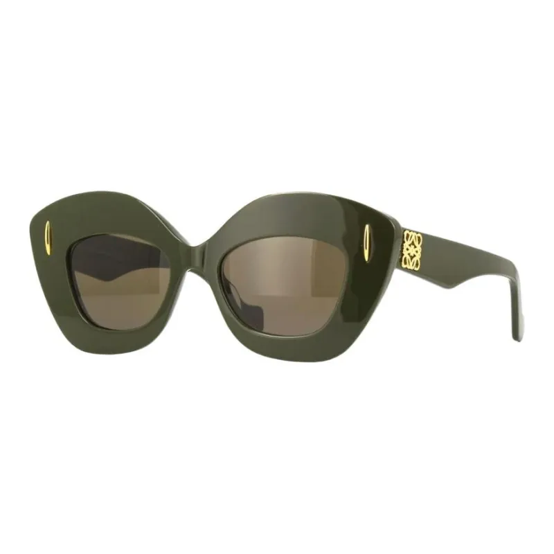 LOEWE Cat Eye Sunglasses Men's Dark Green-0