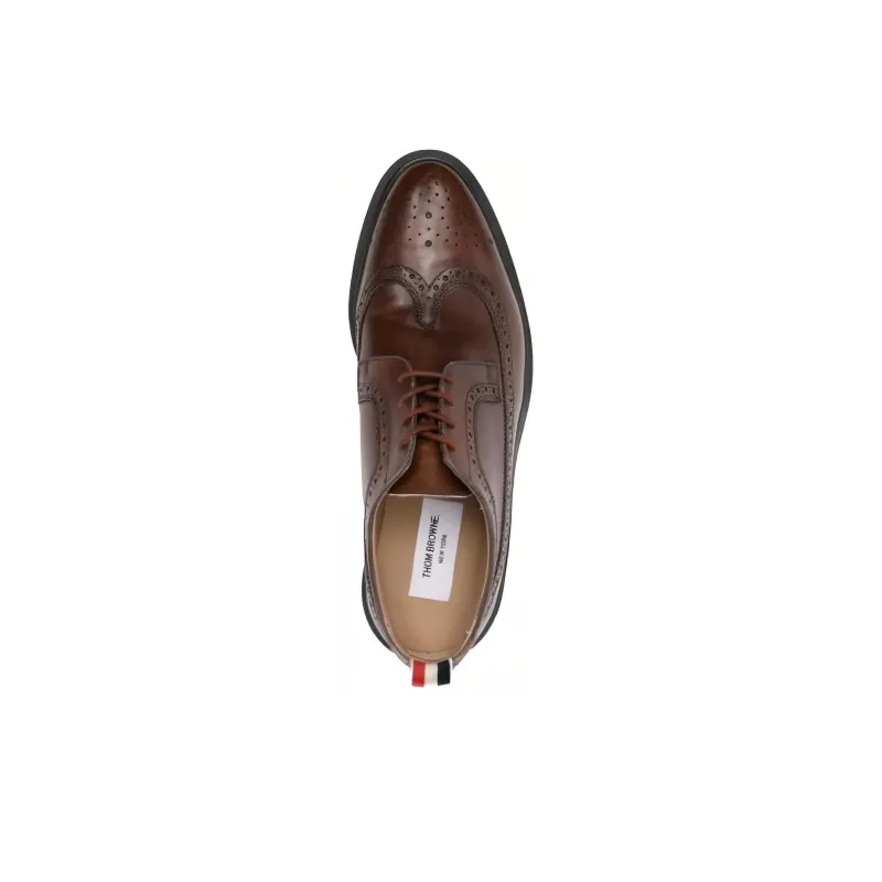 THOM BROWNE Longwing Round-toe Brogues-4