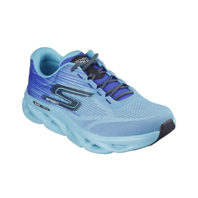 Skechers Go Run Speed Abrasion Resistant Low Top Casual Running Shoes Men's Blue-2