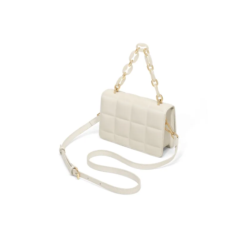 Simvay Clos Cow Leather With Synthetic Leather Shoulder Bag Crossbody Bag Handbags Small Size Women's-2
