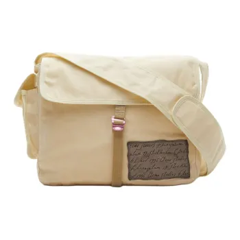 Acne Studios 100% Cotton Messenger Bag Shoulder Bag Crossbody Bag Women's Beige
