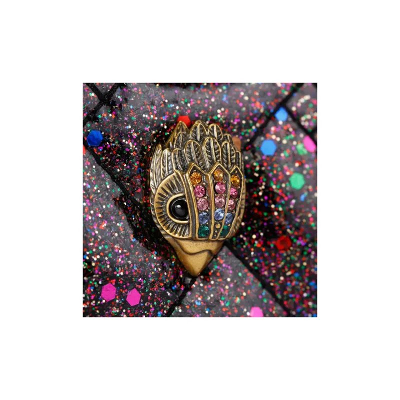 Kurt Geiger London Ethenyl Heart-Shaped Bag Shoulder Bag Crossbody Bag Micro Women's Black & Multicolor-4