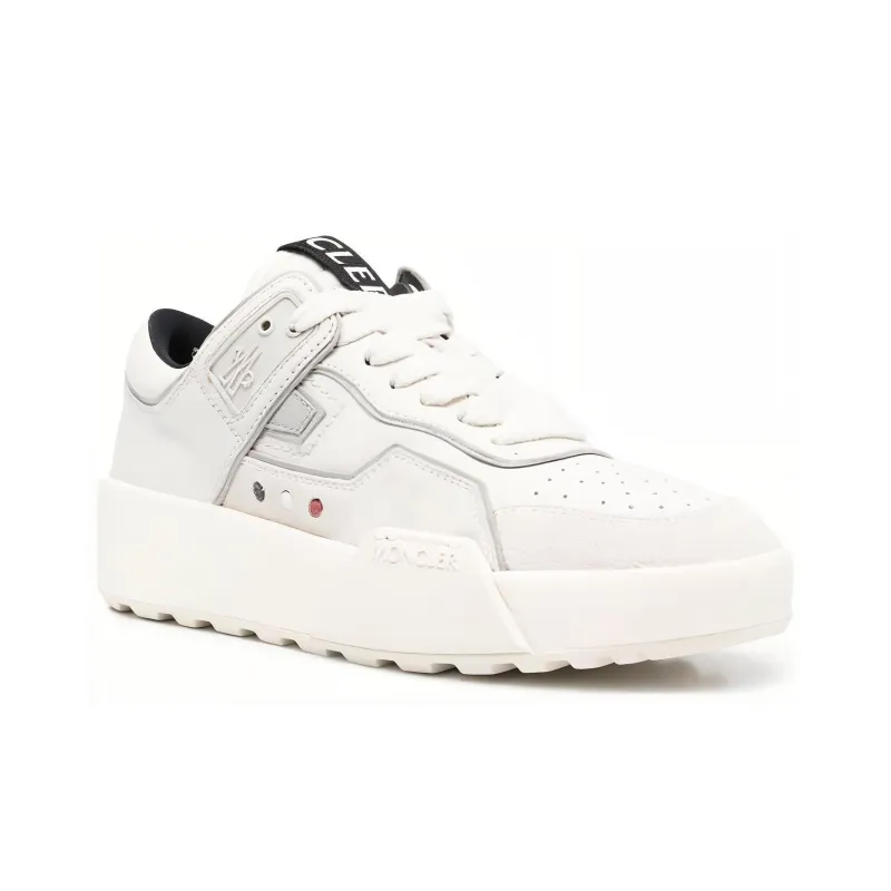 Moncler Logo-patch Low-top Leather Sneakers-2