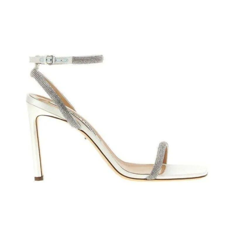 SERGIO ROSSI Bridal Ankle Strap Embellished Sandals Women's-1
