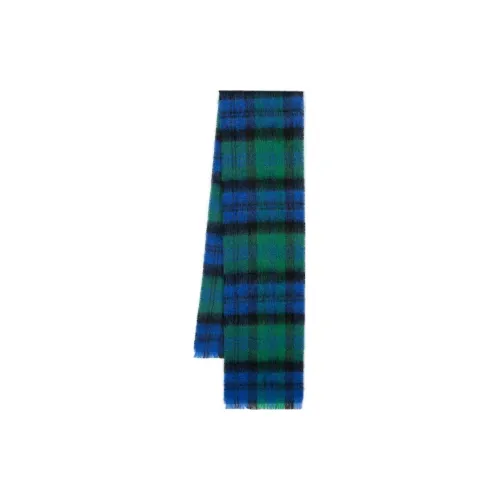 Mackintosh Check-pattern Fine-knit Scarf