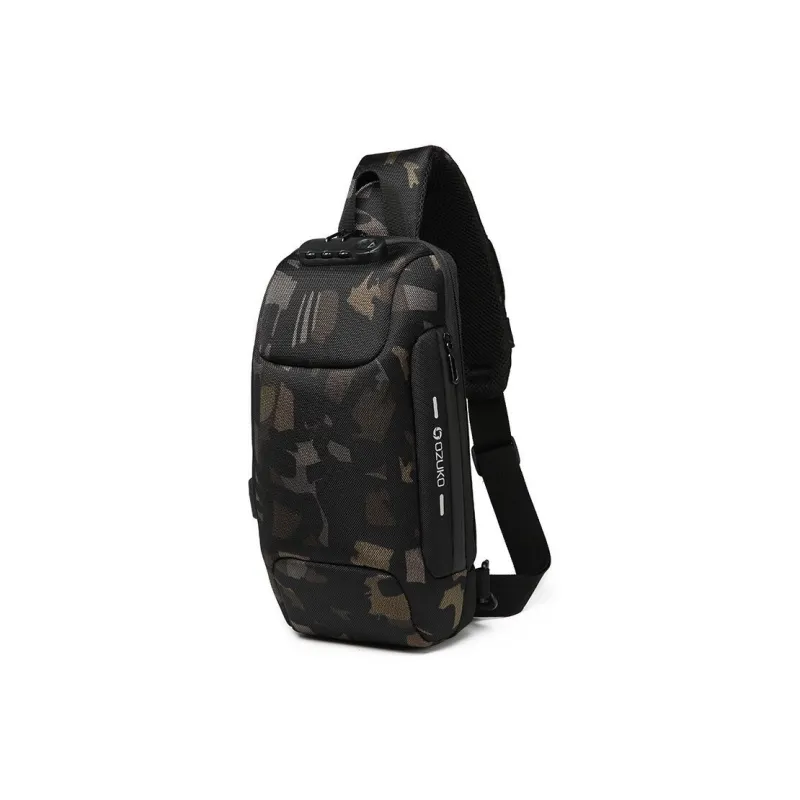 OZUKO Oxford Shoulder Bag Unisex Multicolor-12
