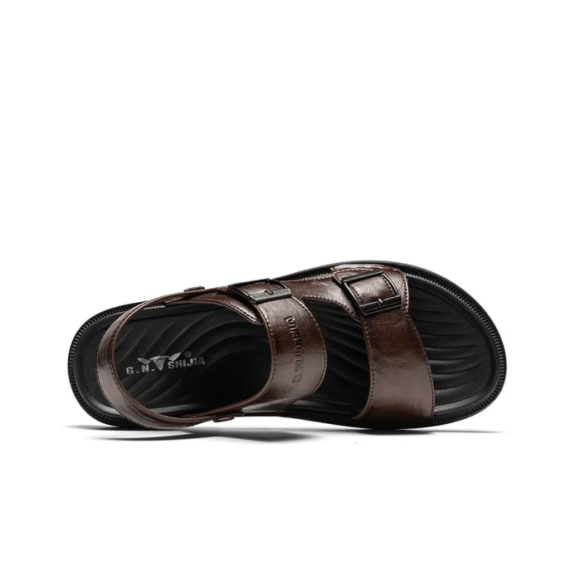 G.N.SHIJIA Beach Sandals Men Black/Brown-3