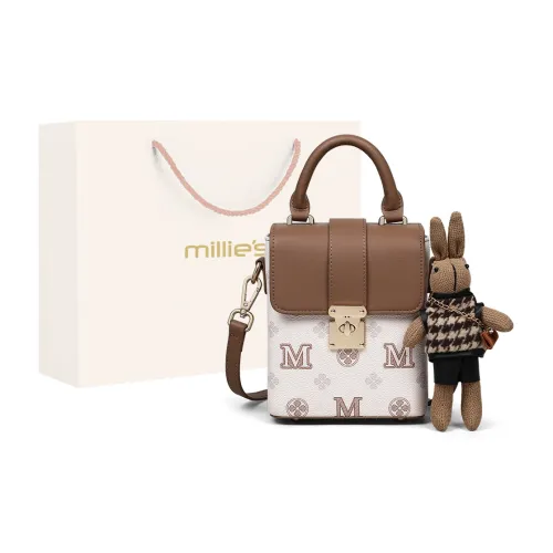 Millies Crossbody Bags Off White With Brown