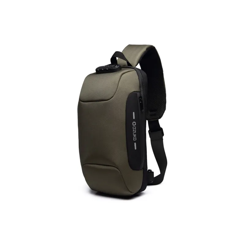 OZUKO Oxford Shoulder Bag Unisex Multicolor-10
