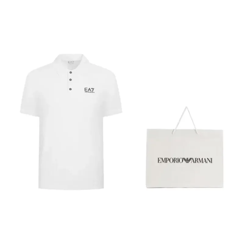 EMPORIO ARMANI Logo Printed Polo Shirt-3