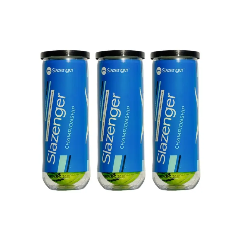 Slazenger CHAMPIONSHIP Tennis Balls Wool, Cotton, Polyester Training Ball Indoor Training Ball Yellow Green-2