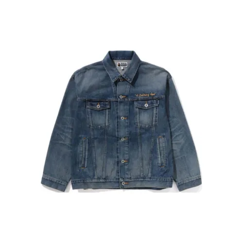 A BATHING APE Damage Denim Jacket