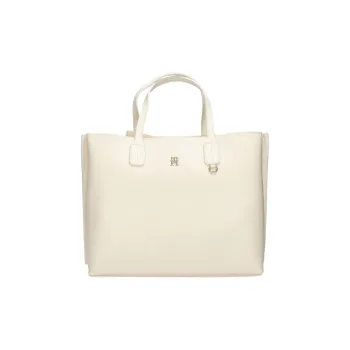 Tommy Hilfiger Eco Leather Tote Bag Shopping Bag Shoulder Bag Handbag Women's Beige