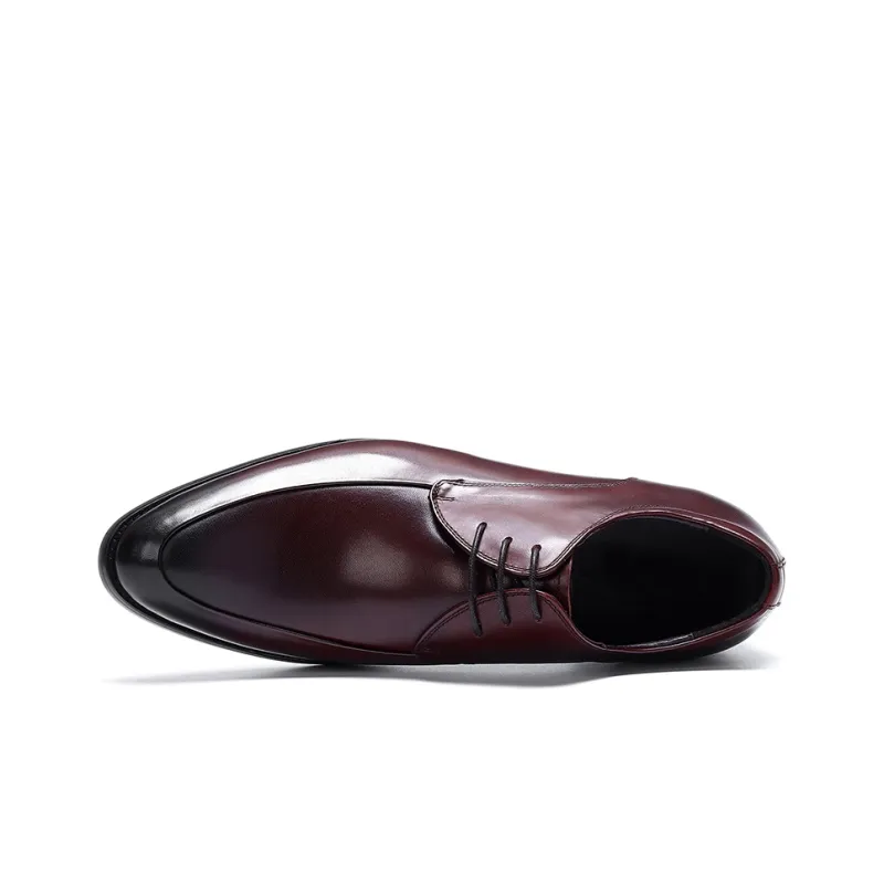 ASTON M.JAZZ Dress Shoes Men Low Top Black/Burgundy-3