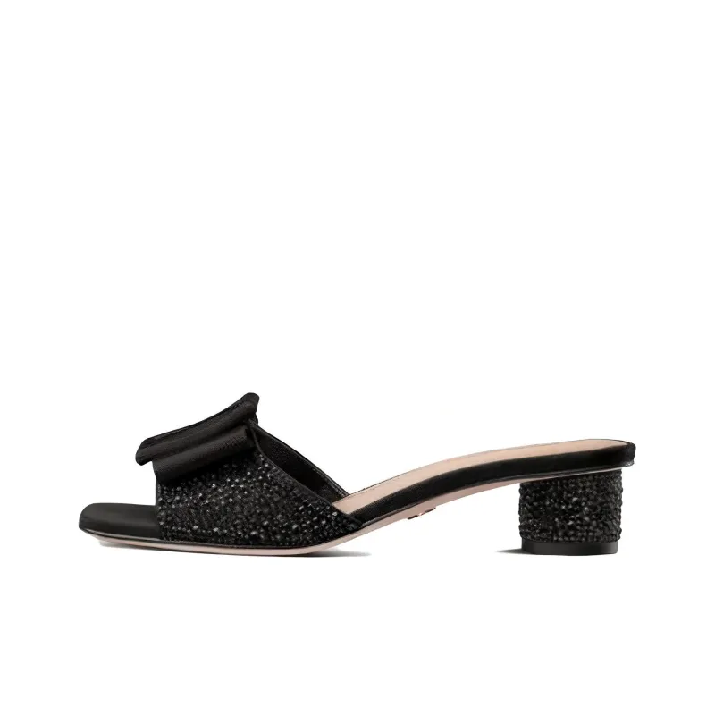 DIOR Idylle Slide Slippers Women's Black-0