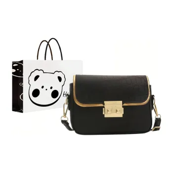NX DOUGHNUT PU Small Square Bag Crossbody Bag Shoulder Bag Regular Women's Black/White/Pink/Green/Brown
