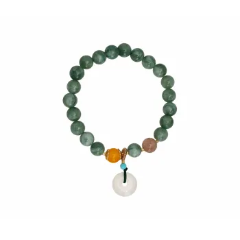 Muyan Colored Glaze Peace Buckle Beads Beaded Bracelet Women's