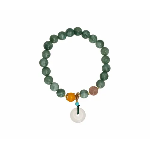 Muyan Colored Glaze Peace Buckle Beads Beaded Bracelet Women's
