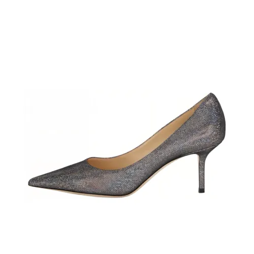 Jimmy Choo Elisa Glitter-embellished 45mm Pumps