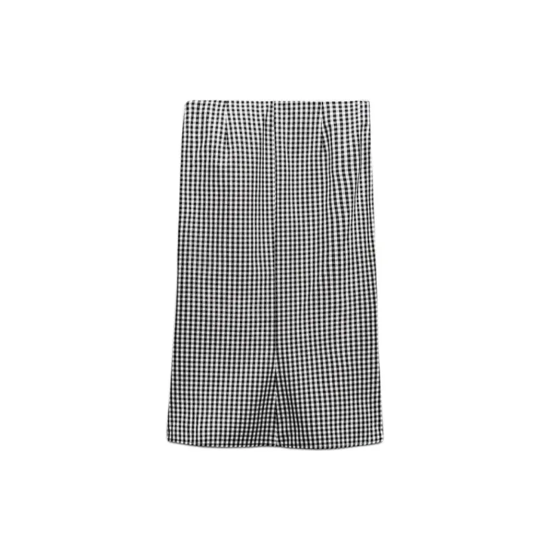 ZARA Casual Long Skirt Women's Blue-1
