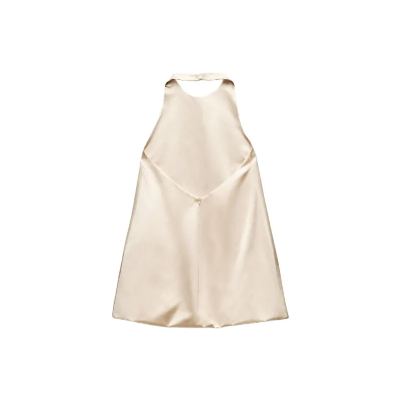 ZARA Sleeveless Dress Women's Sand-1