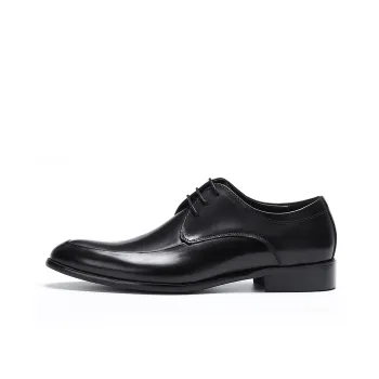 ASTON M.JAZZ Dress Shoes Men Low Top Black/Burgundy