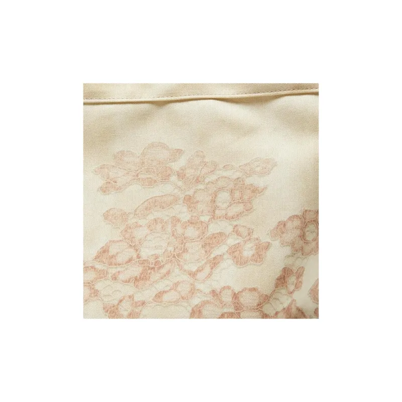 Acne Studios Cotton With Cow Leather Tote Bag, Shopping Bag, Handbag Women's Beige-3