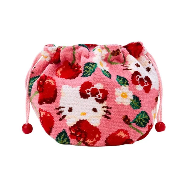 Sanrio Cotton Fabric Storage Bag Women's Pink-2