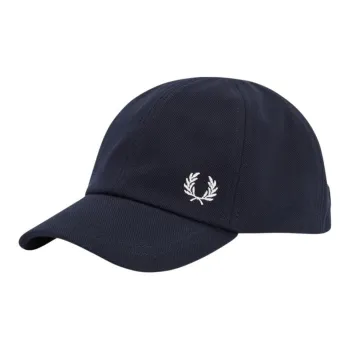 FRED PERRY Cotton Baseball Caps Men's Dark Blue
